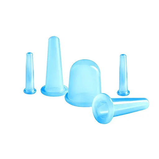 Вакуумні масажні банки 4FIZJO силіконові для тіла (китайські/атницелюлітні банки) 5 шт 4FJ0345 (P-5907739314956) - фото 1