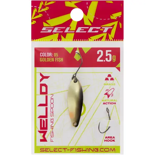 Блешня Select Welldy 2.5g 31mm #05 Golden Fish - фото 2
