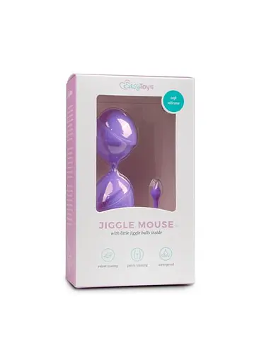 Вагинальные шарики EasyToys Jiggle Mouse, 19.5 см, фиолетовый - фото 3