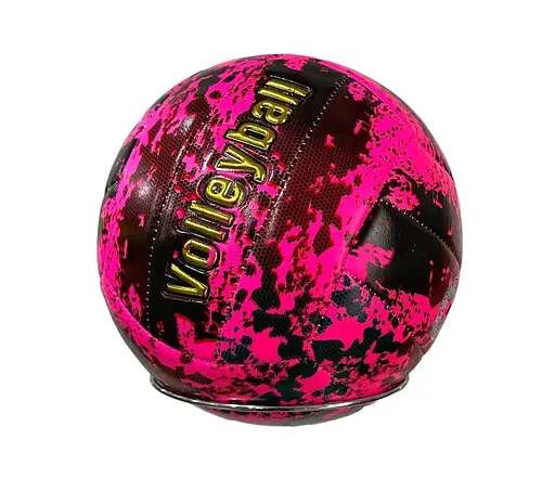 Волейбольный мяч с принтом MEIDA M500-14 мяч для игр и тренировок материал ТПУ 5 размер Розовый с золотом - фото 3