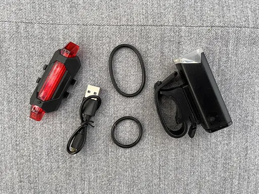 Вело фара передняя и задняя Bike Light 025 велосипедный аккумуляторный фонарь на велосипед с креплением - фото 10