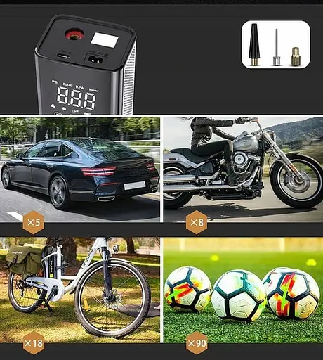 Компресор акумуляторний ParkCity T2250 портативний, з автостопом та цифровим манометром - фото 5