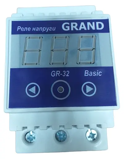 Реле контроля напряжения GR basic 32А на дин-рейку - фото 1