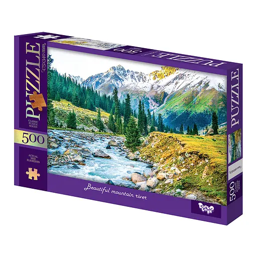 Пазли 500 елементів, серія 15 Beautiful mountain river DANKO TOYS С500-15-09