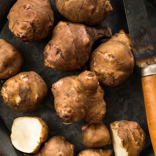 Топинамбур земляная груша бульбы свежие мытые для еды, пакет 8 кг - фото 3