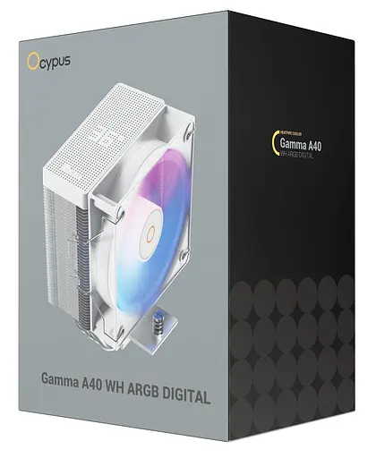 Кулер для процессора Ocypus GAMMA A40 WH ARGB DIGITAL (GAMMA-A40-WH1NAWD00X-GL) - фото 8