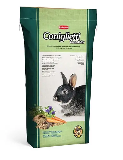Корм для кроликов комплексный Padоvan GrandMix Coniglietti (Грандмикс Кониглиетти) 20кг (PP00080) - фото 1