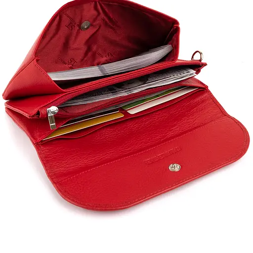 Женский кожаный кошелек-клатч ST Leather 19х9.5х2.5 см acs0015826 - фото 5