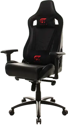 Геймерское кресло GT Racer черное (X-0713 Black) - фото 3