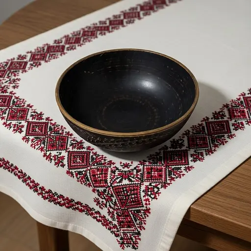 Миска из красной глины Колосок молоченная керамика Украинская глиняная посуда 1 л - фото 4