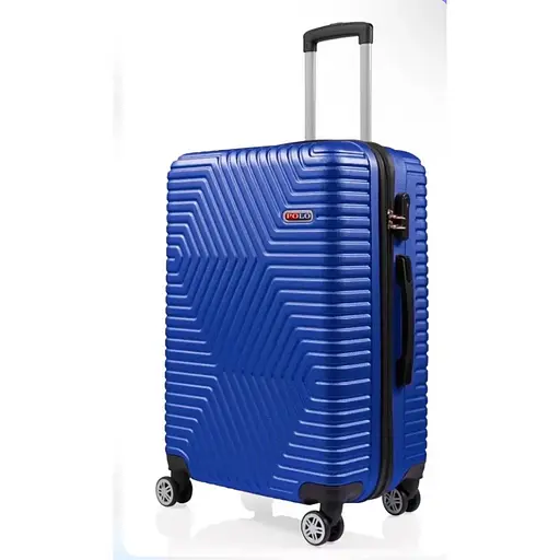 Чемодан Большой (L) Поликарбонат На 4-х Двойных Колесах 120Л POLO ПК008-L Электрик