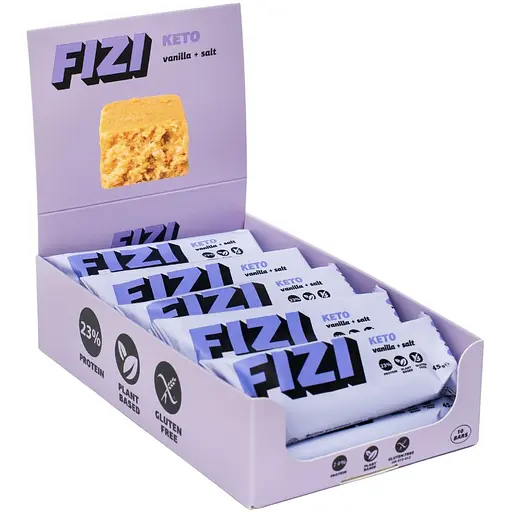 Уцінка. Набір протеїнових батончиків Fizi Кето Vanilla + Salt 10 шт. - фото 1