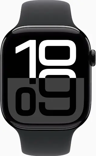 Смарт-часы Apple Watch Series 10 GPS 46mm Jet Black Alu. Case w. Black Sport Band - M/L (MWWQ3) - фото 2