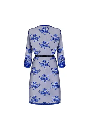 Пеньюар Obsessive Cobaltess S/M синій - фото 6