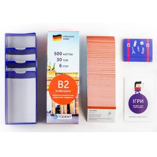 Настольная игра English Student Карточки для изучения немецкого языка English Student Upper-Intermediate B2 (укр.) (59122907) - фото 8