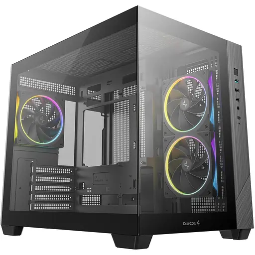 Корпус DeepCool CG330 3F Black (R-CG330-BKNGM3-G) без БЖ - фото 1
