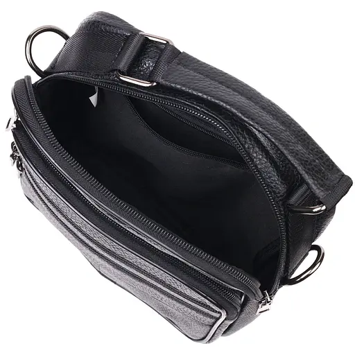 Шкіряна чоловіча сумка Vintage 20х24х5 см sum0023559 - фото 4