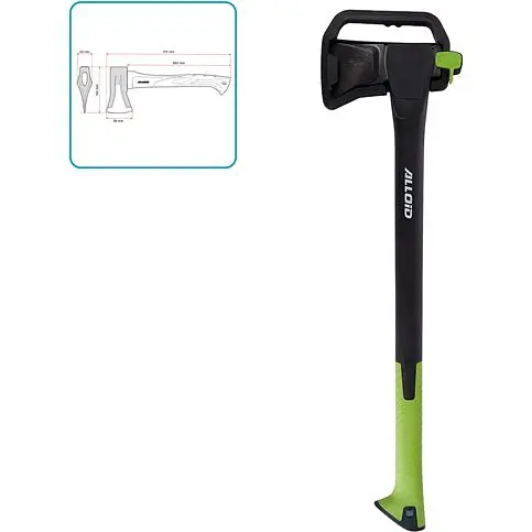 Топор Alloid ручка из фибергласа 1000 г 71 см (AX-2871) - фото 2