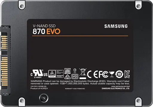 SSD накопитель 4TB Samsung 870 EVO 2.5 MKX MLC 560/530MB/s (MZ-77E4T0B) - фото 2