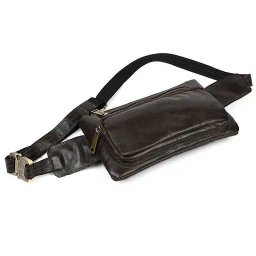 Шкіряна чоловіча сумка на пояс TARWA 26х16х3 см nsa0001302 - фото 4