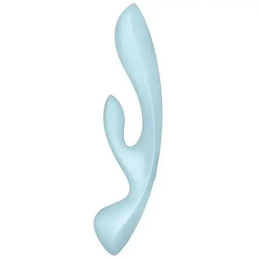 Вібратор-кролик Satisfyer Triple Oh Pink Blue - фото 2
