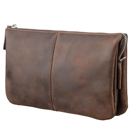 Чоловічий шкіряний клатч GRANDE PELLE sum0026727 - фото 2