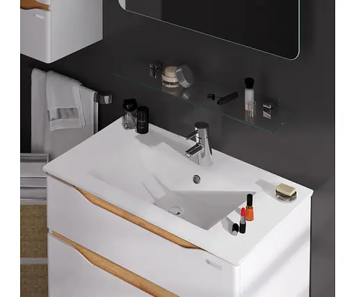 Тумба підвісна Sanwerk Ліга Air 70 мессина з умивальником Qtap (MV0000861) - фото 2