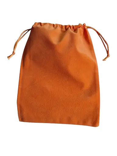 Мішечок оксамитовий для карток таро, жовтогарячий 23х17см - фото 1