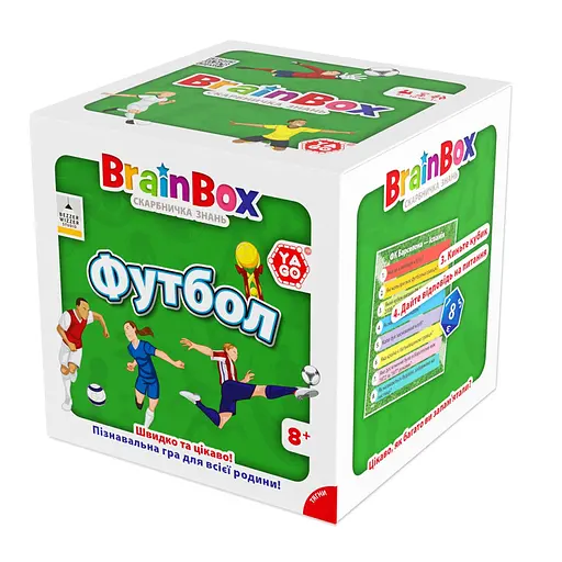 Карткова гра Brainbox "Футбол" Yago BZZBRFB02UA 55 карток 1 гральний кубик - фото 3