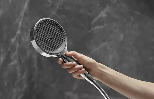 Ручной душ Hansgrohe Rainfinity 130 3jet Brushed Black 26864340 - фото 3