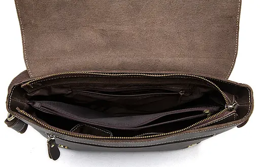 Чоловіча шкіряна сумка Vintage 34х25,5х5,5 см sum0012348 - фото 5