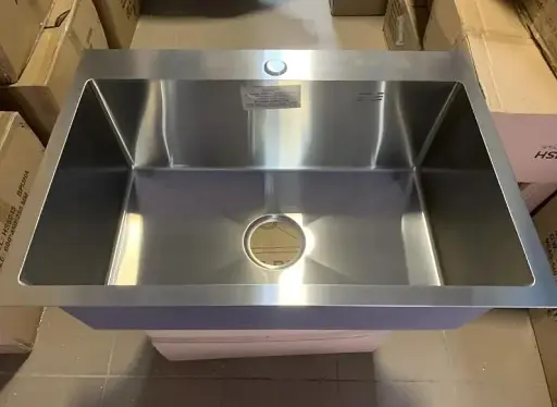 Мийка кухонна Kraft Handmade HS6045 + кошик 600х450х230х3 мм Нержавіюча сталь 30412 - фото 3