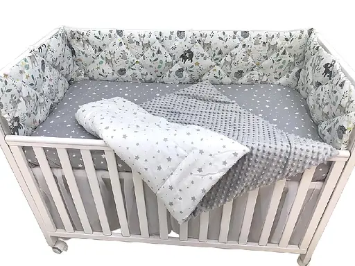Дитячий набір Moontime у ліжечко "Сірий ліс" - фото 1