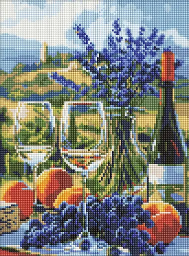 Набор с алмазной мозаикой на подрамнике Итальянское наслаждение Ideyka AMO8093, 30x40 см