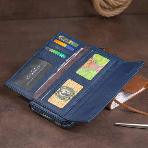 Кожаный женский кошелек ST Leather 20х10х2 см acs0015295 - фото 7