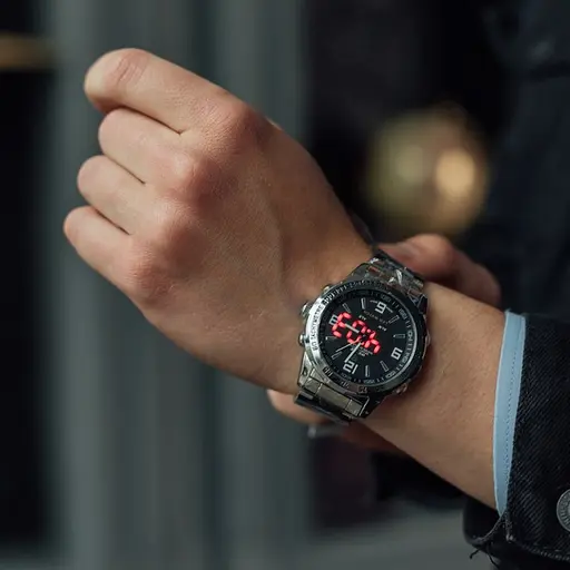 Наручний годинник чоловічий Weide Standart Silver Сріблястий (991) - фото 6