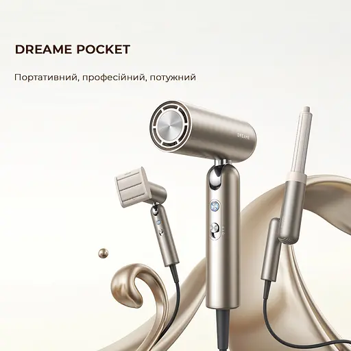 Фен Dreame Pocket Titanium (AHD51-TI) - фото 3