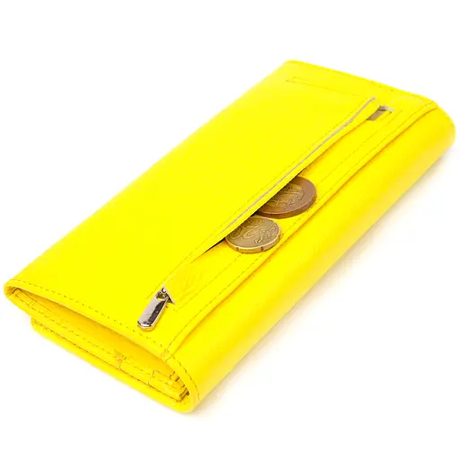 Женский кожаный кошелек Canpellini 19.19.6х2 см acs0025121 - фото 5