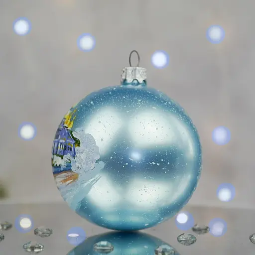 Ялинкова прикраса Санта Шоп Михайлівський Золотоверхий Собор скло (4820001180343) - фото 3