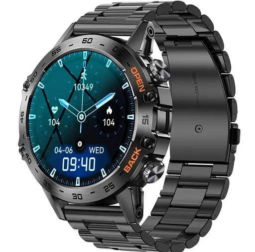 Умные часы Smart Delta K52 Black + каучуковый ремешок