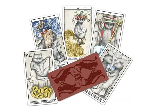 Карты Таро Fournier Кошек (Tarot Cats by Ana Juan) (ВР_КТКК) - фото 2