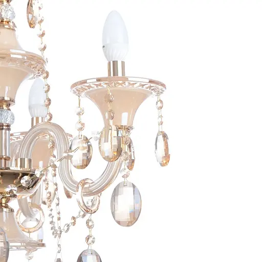 Люстра свеча Brille подвесная хрустальная E14 40W G (BCL-379S/3) - фото 3