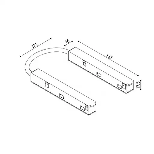 Соединение гибкое электрическое 0°-180° KLOODI KDMG-ZM FLEX WH - фото 2