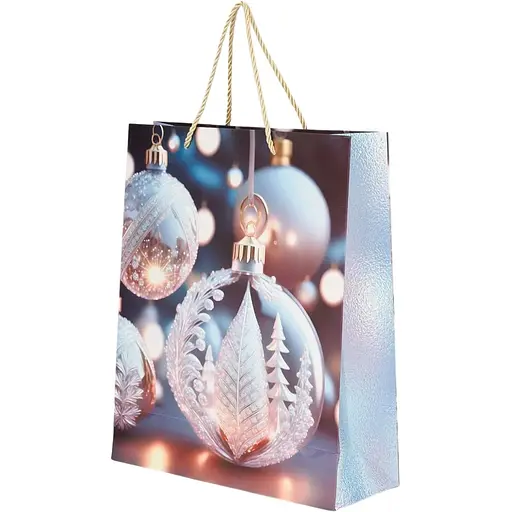 Пакет подарунковий новорічний Листочок YY050926 Різнокольоровий (NY) - фото 1