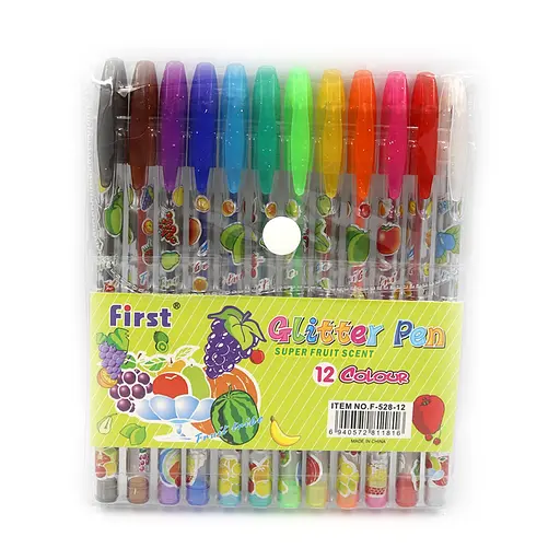 Набор гелевых ручек Glitter Pens, 12 шт., PVC