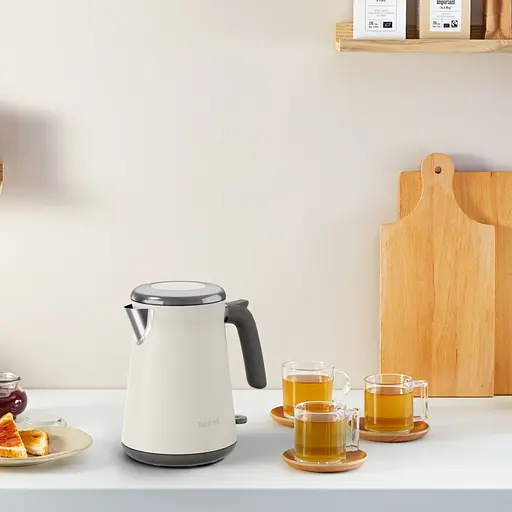 Tefal Електрочайник Collection 1.68л, Strix, нерж. сталь, бежевий - фото 2