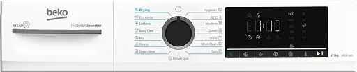 Прально-сушильна машина Beko фронтальна 7(5) кг 1400 D 52 см дисплей інвертор пара білий - фото 7