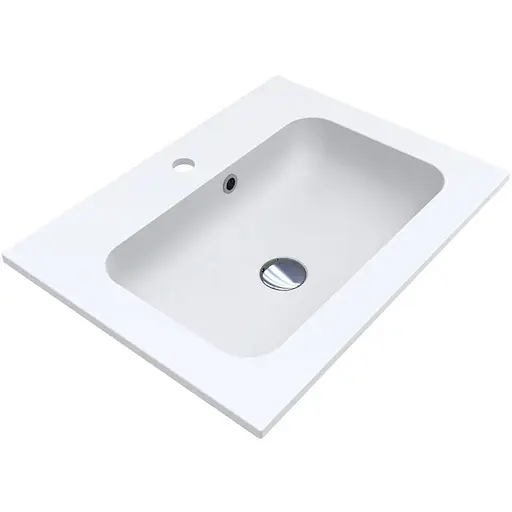 Умивальник Miraggio Della 600 mirasoft 0001016, Білий матовий - фото 1