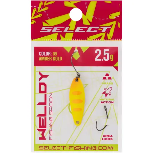 Блешня Select Welldy 2.5g 31mm #09 Amber Gold - фото 2