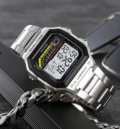 Наручний годинник чоловічий Skmei 2307 steel Silver, 2307SSI (18461) - фото 5